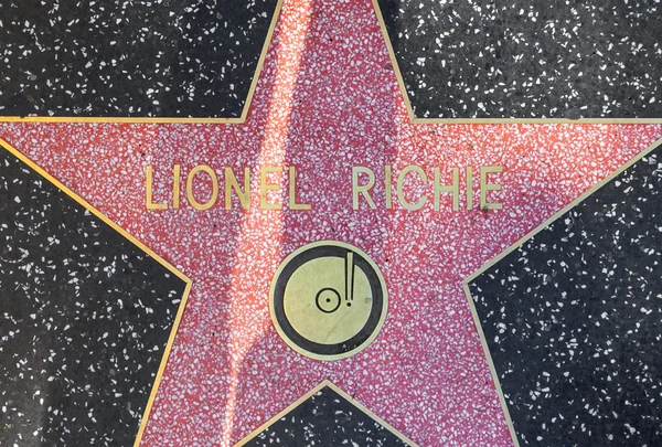 Lionel Richies estrela na Calçada da Fama de Hollywood — Fotografia de Stock
