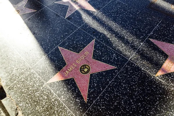James brown's ster op de hollywood lopen van roem — Stockfoto