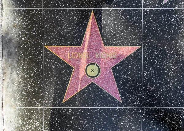 Lionel Richies star on Hollywood Walk of Fame — Stock Photo, Image
