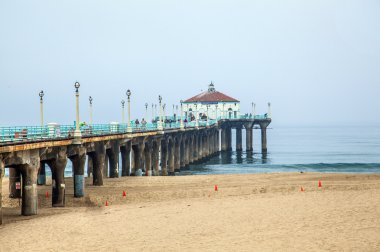 Beautiful Hermosa Beach in California clipart