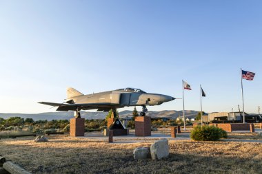 Phantom F4 Fighter at Veterans Memorial in Susanville clipart