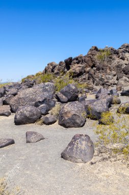 gila bend, arizona yakınlarında Petroglyph sitesi