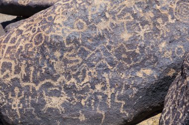 gila bend, arizona yakınlarında Petroglyph sitesi