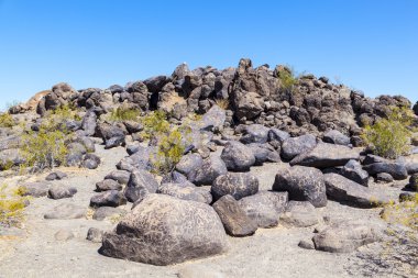 gila bend, arizona yakınlarında Petroglyph sitesi