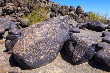 gila bend, arizona yakınlarında Petroglyph sitesi