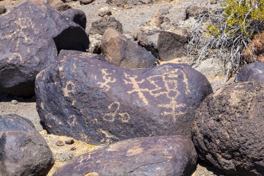 gila bend, arizona yakınlarında Petroglyph sitesi