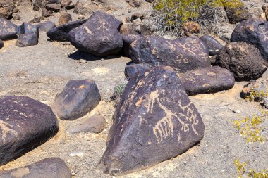 gila bend, arizona yakınlarında Petroglyph sitesi