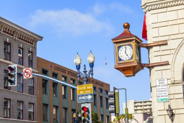 cephesi ile san Diego gaslamp Quarter eski saat