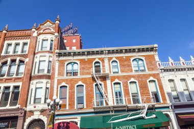 san Diego gaslamp Quarter tarihi evlerin dış cephe