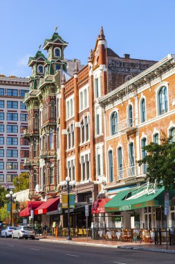 san Diego gaslamp Quarter tarihi evlerin dış cephe