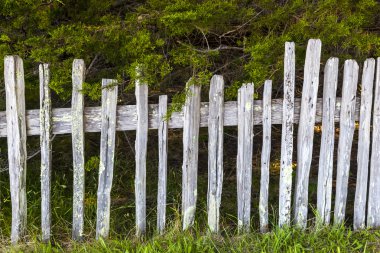 Historic fence at Fort Ross State Historic Park clipart