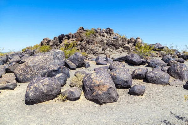 Ανάγλυφος βράχου τοποθεσία, κοντά σε gila bend, Αριζόνα — Φωτογραφία Αρχείου