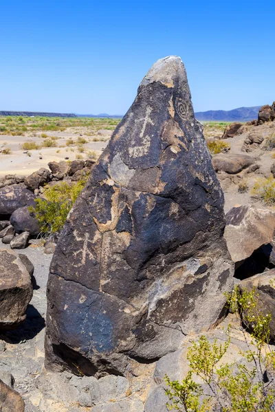 Petroglyph naleziště gila bend, arizona — Stock fotografie
