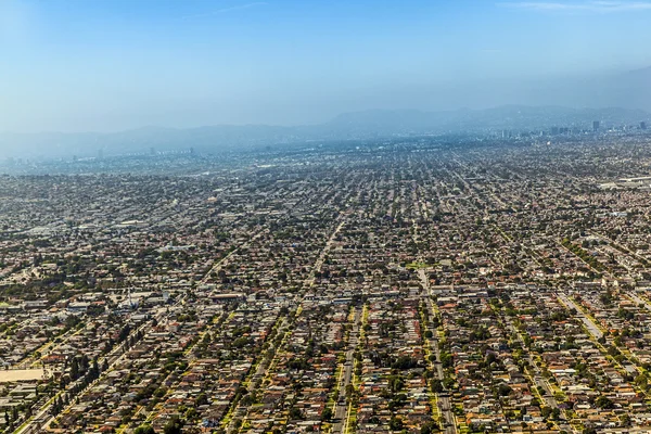 Воздушный Лос-Анджелес — стоковое фото