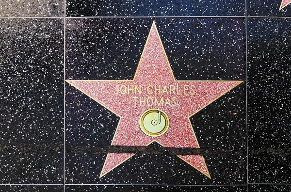 John charles thomas hvězdu na Hollywoodském chodníku slávy — Stock fotografie