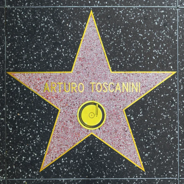 La estrella de Arturo Toscanini en Hollywood Walk of Fame — Foto de Stock