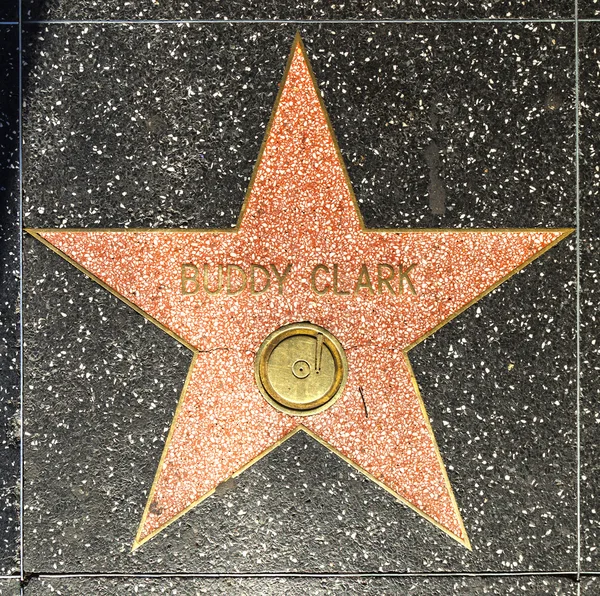 Бадди Кларкс звезда Голливудской Аллеи Славы — стоковое фото