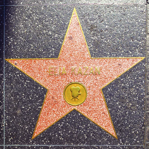 Elia Kazans stella sulla Hollywood Walk of Fame — Foto Stock