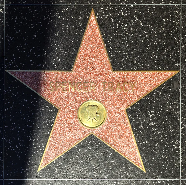 Spencer tracys hollywood Şöhret Kaldırımı yıldız. — Stok fotoğraf
