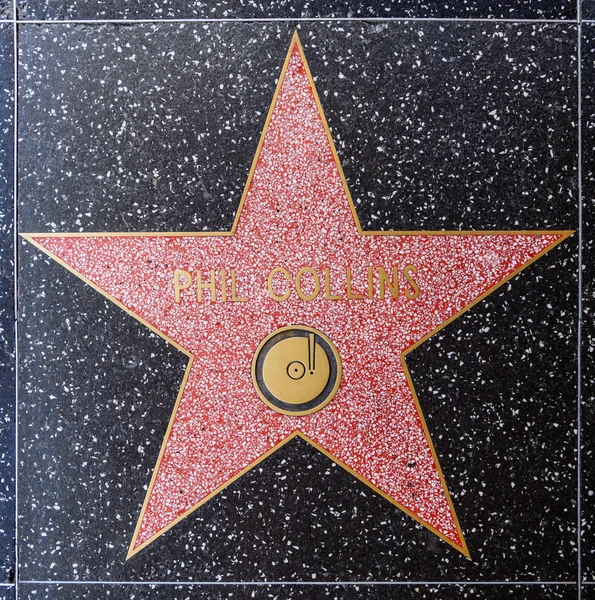 Phil Collins star on Hollywood Walk of Fame — Stock Photo, Image