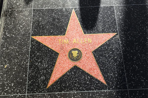 Тім Аллен в зірка на Голлівудській алеї слави — стокове фото