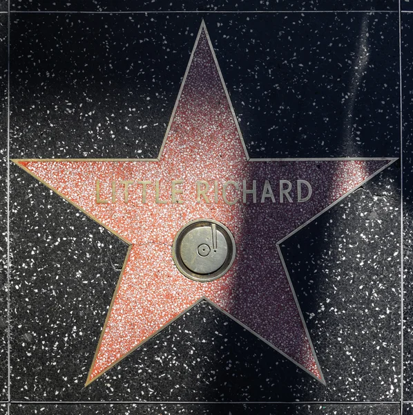 Little Richards estrela na Calçada da Fama de Hollywood — Fotografia de Stock