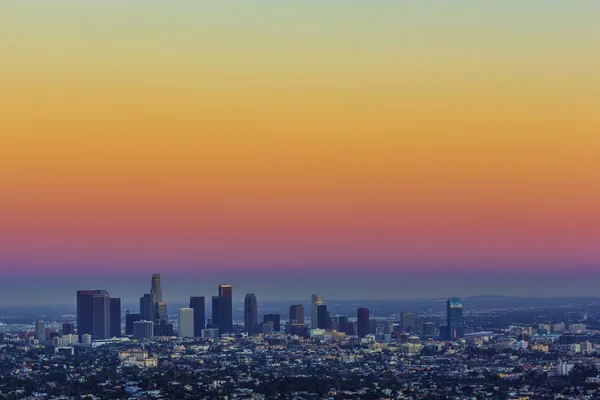 Переглянути в центрі Лос-Анджелеса в Sunset — стокове фото