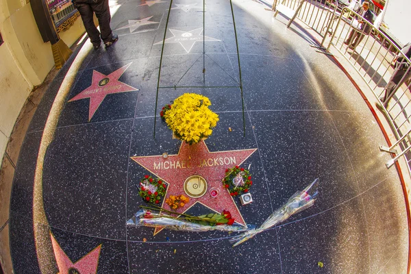 Estrella al paseo de la fama de Michael Jackson — Foto de Stock
