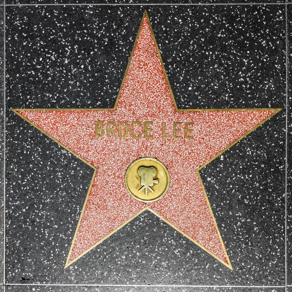 Bruce Lee yıldızı hollywood Şöhret Kaldırımı — Stok fotoğraf