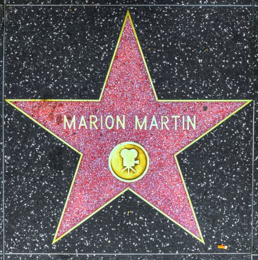 Marion martins yıldızı hollywood Şöhret Kaldırımı