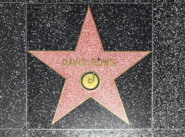David Bowies star on Hollywood Walk of Fame clipart