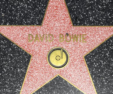 David Bowies star on Hollywood Walk of Fame clipart