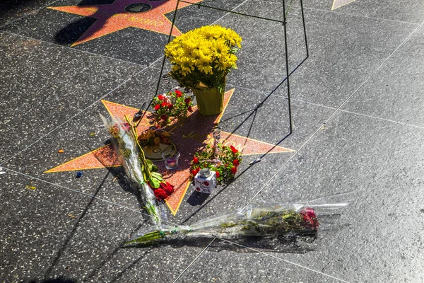 A estrela de Michael Jackson na Calçada de Hollywood — Fotografia de Stock