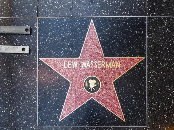 Lew Wassermans tähti Hollywoodissa Walk of Fame — kuvapankkivalokuva