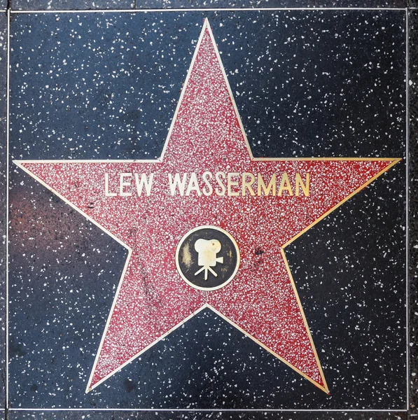 Лью Вассерманс звезда Голливудской Аллеи Славы — стоковое фото