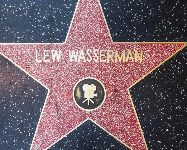 Lew Wassermans estrela na Calçada da Fama de Hollywood — Fotografia de Stock