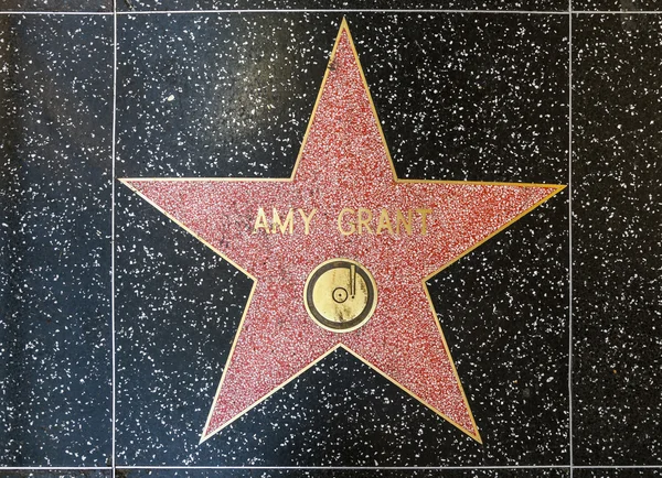 艾米赠款的名望好莱坞步行上的明星 — 图库照片