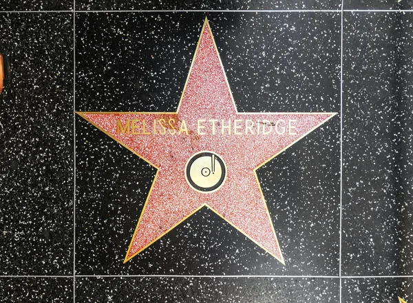 Melissa Etheridges star on Hollywood Walk of Fame — Stock Photo, Image