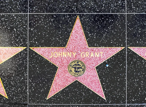 Johnny Grants star on Hollywood Walk of Fame — Stock Photo, Image