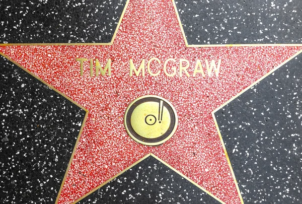 Tim McGraws estrela na Calçada da Fama de Hollywood — Fotografia de Stock