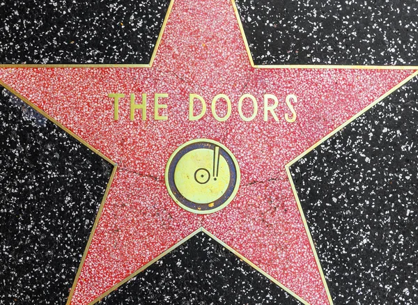 The doors star on Hollywood Walk of Fame — Stock Photo, Image