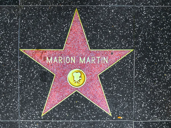 Marion Martins star Hollywood Walk of Fame — Stock Fotó