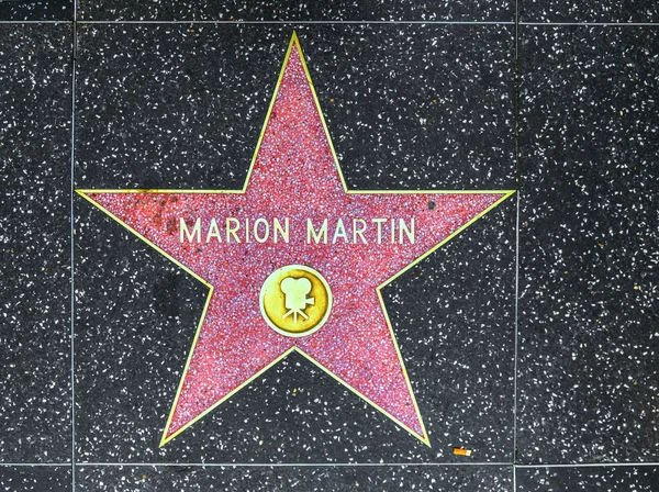 Marion Martins Stern auf dem Hollywood Walk of Fame — Stockfoto