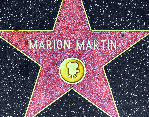 Marion martins gwiazdę hollywood spacerem sławy — Zdjęcie stockowe