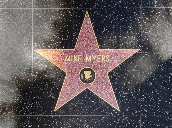 Mike Myers star on Hollywood Walk of Fame — Stock Photo, Image