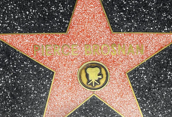 Pierce Brosnans star on Hollywood Walk of Fame — Stock Photo, Image