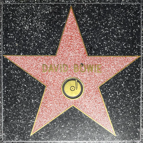 David Bowies estrela na Calçada da Fama de Hollywood — Fotografia de Stock