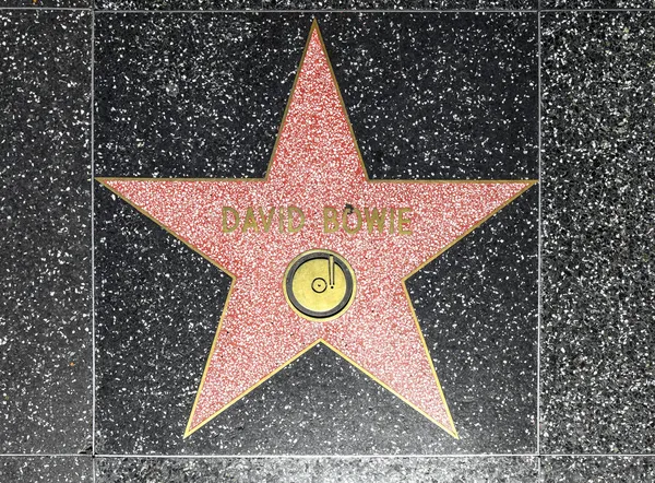 할리우드 명예의 거리에 David Bowies 스타 — 스톡 사진
