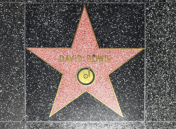 David Bowies star on Hollywood Walk of Fame