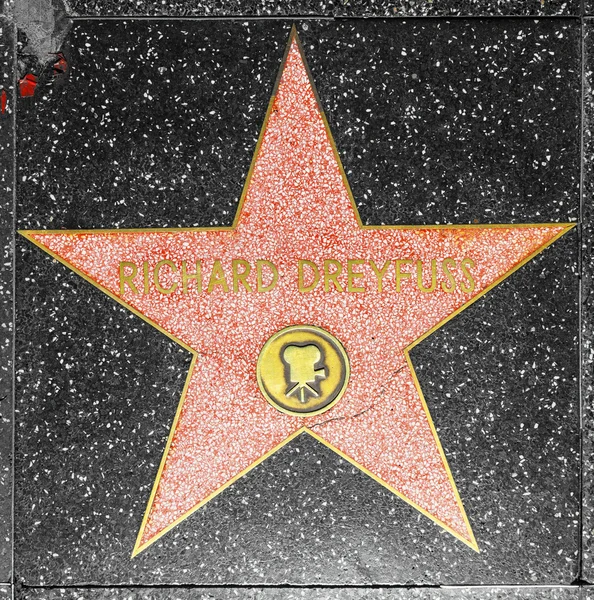 Richard Dreyfuss stella sulla Hollywood Walk of Fame — Foto Stock